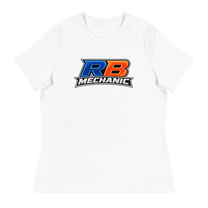 Performance | Women's Relaxed T Shirt | RB Mechanic | Crest Logo