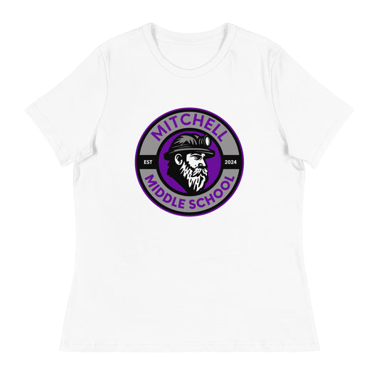 Performance | Women's Relaxed T Shirt | Mitchell Middle School Softball | Badge Logo