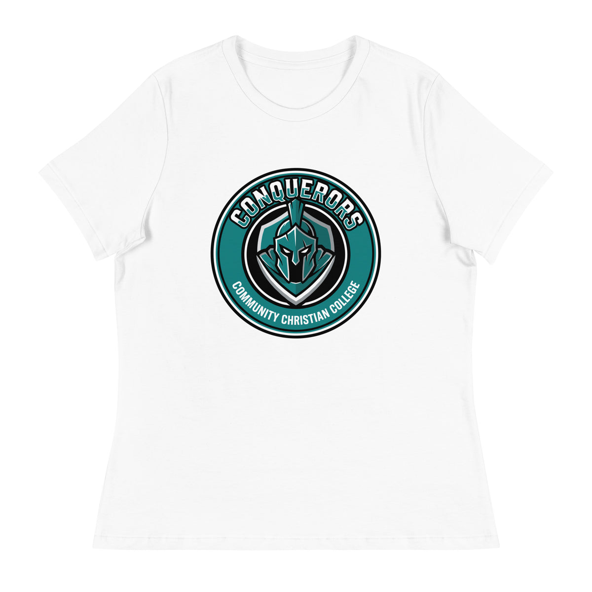 Performance | Women's Relaxed T Shirt | Community Christian College | Badge Logo