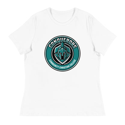 Performance | Women's Relaxed T Shirt | Community Christian College | Badge Logo