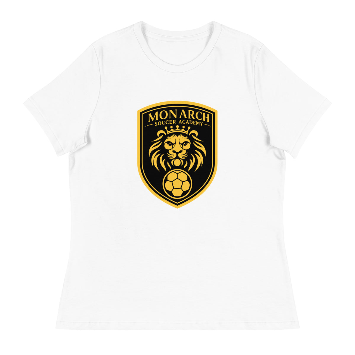 Performance | Women's Relaxed T Shirt | Monarch Soccer Academy | Shield Logo