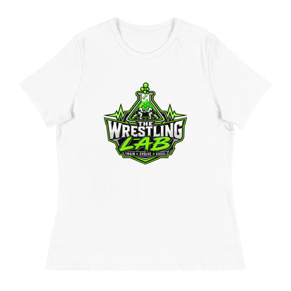 Performance | Women's Relaxed T Shirt | The Wrestling Lab | Emblem Logo