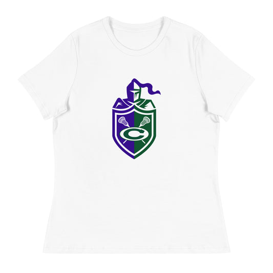 Performance | Women's Relaxed T Shirt | Central West Girls Lacrosse | Crest Logo