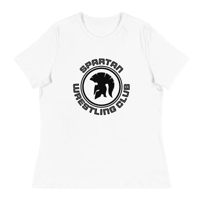 Performance | Women's Relaxed T Shirt | Spartan Wrestling Club | Crest Logo