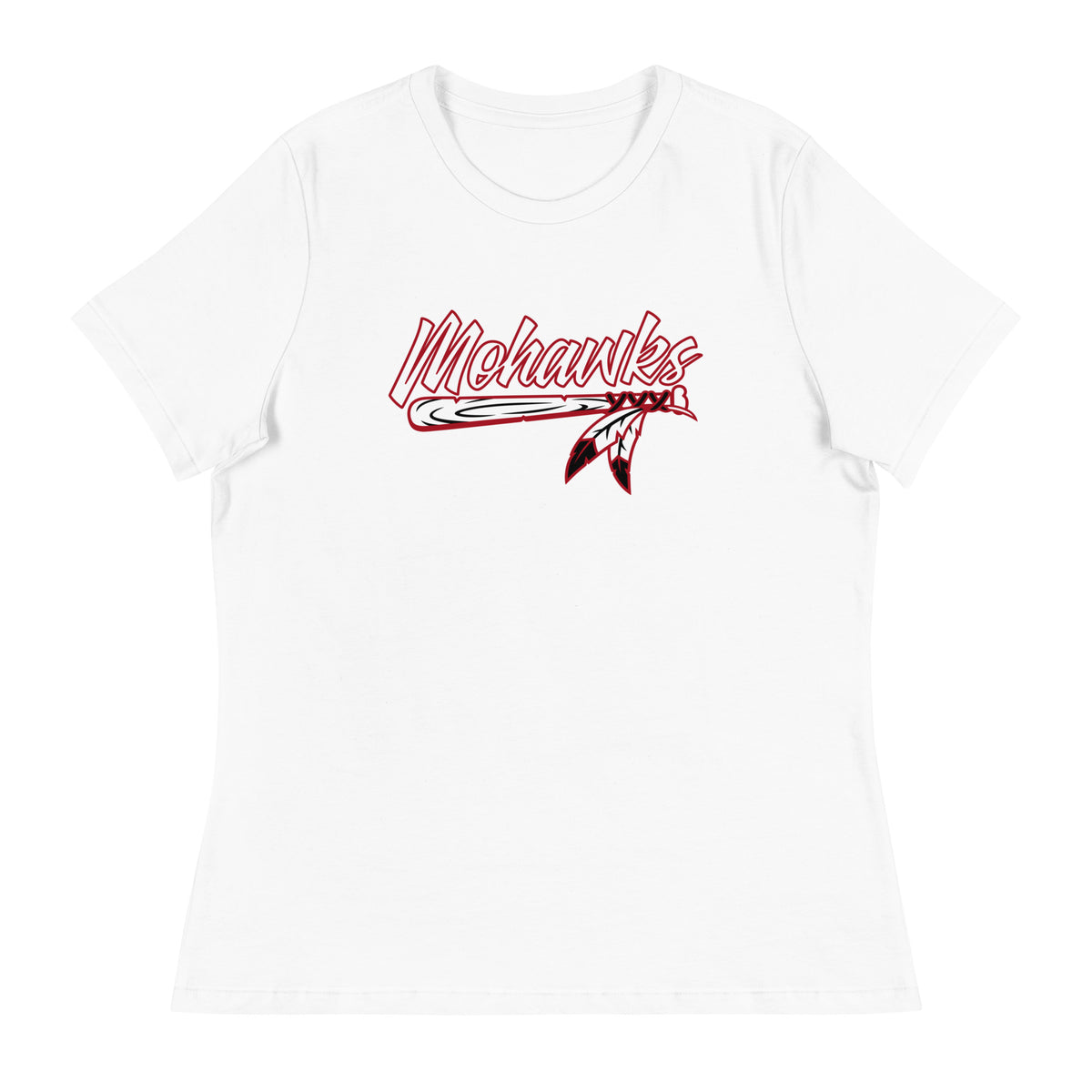 Performance | Women's Relaxed T Shirt | Mohawks Baseball 8u | Emblem Logo