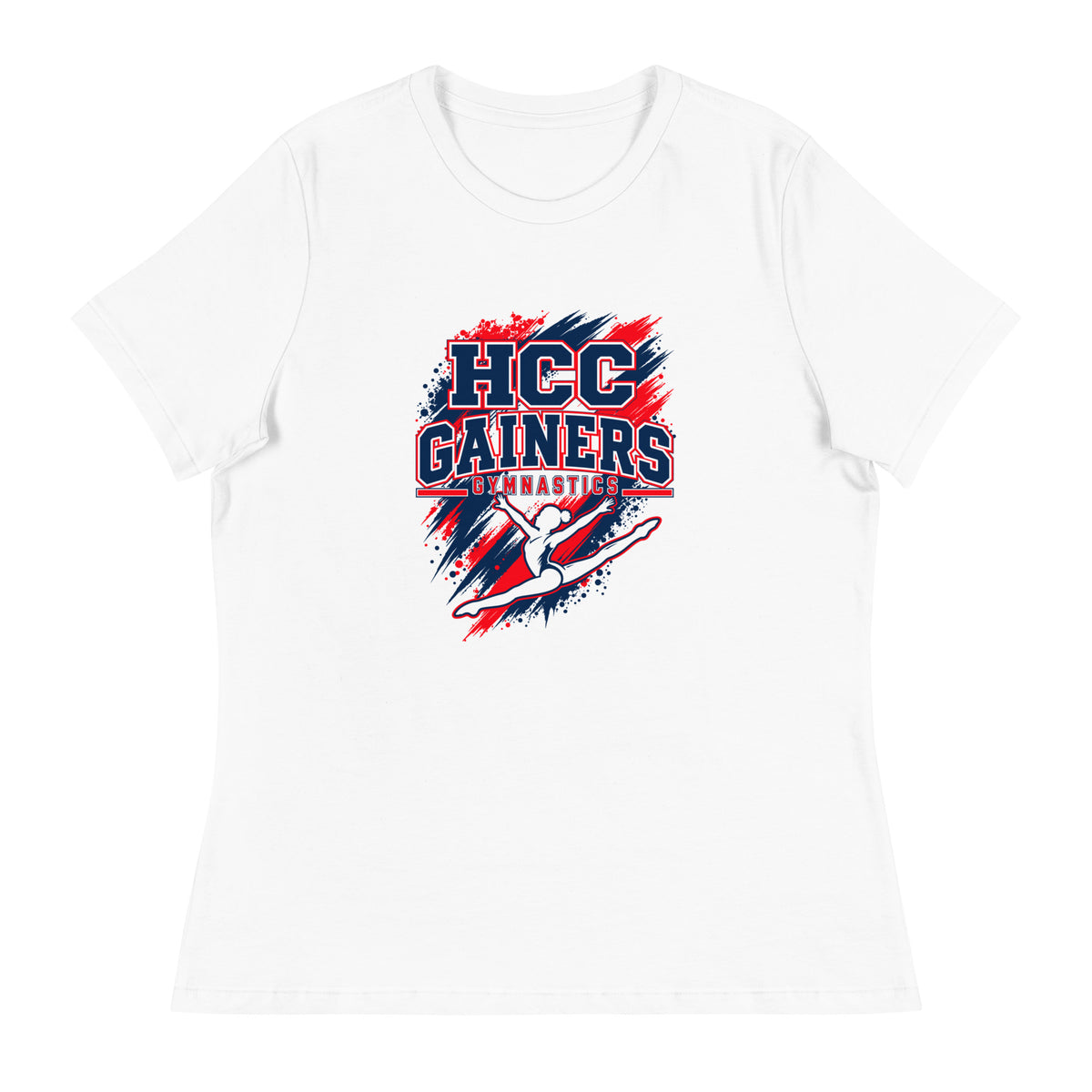 Performance | Women's Relaxed T Shirt | HCC Gymnastics | Crest Logo