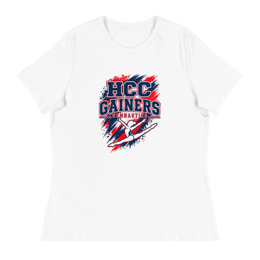 Performance | Women's Relaxed T Shirt | HCC Gymnastics | Crest Logo