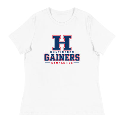 Performance | Women's Relaxed T Shirt | HCC Gymnastics | Gainers Emblem Logo