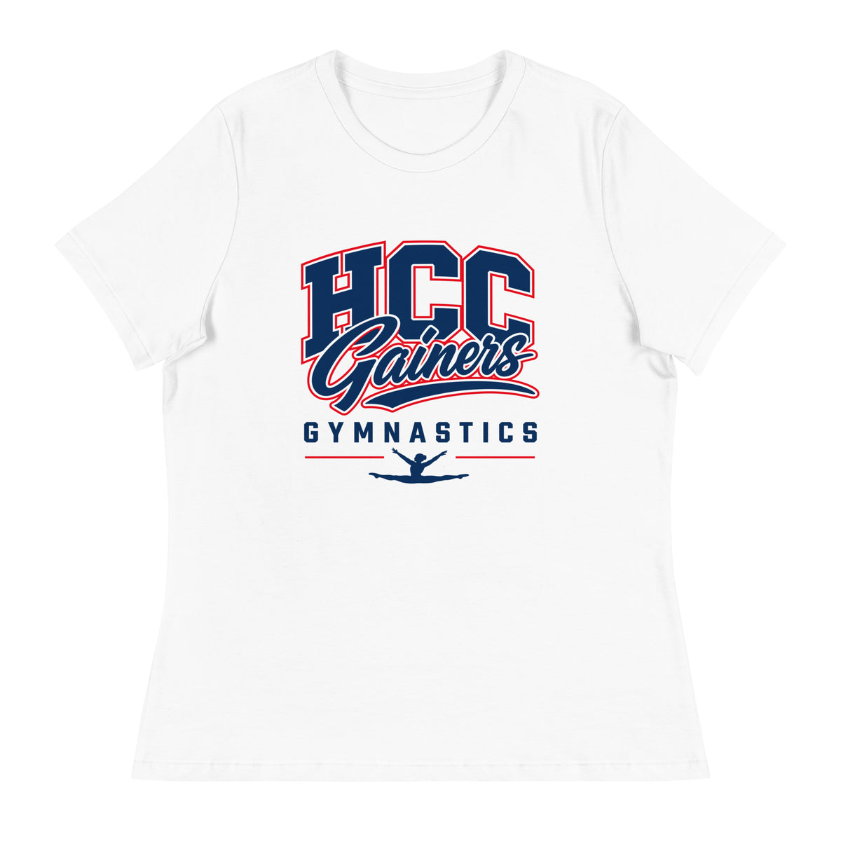 Performance | Women's Relaxed T Shirt | HCC Gymnastics | Apex Logo