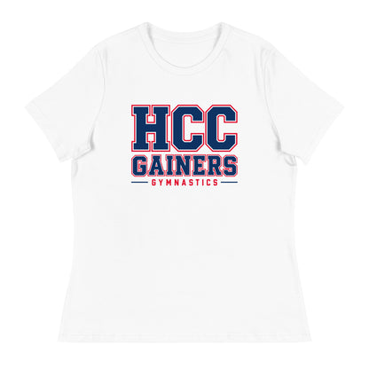 Performance | Women's Relaxed T Shirt | HCC Gymnastics | Vanguard Logo