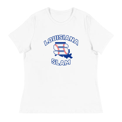 Performance | Women's Relaxed T Shirt | Louisiana Slam Baseball | Emblem Logo