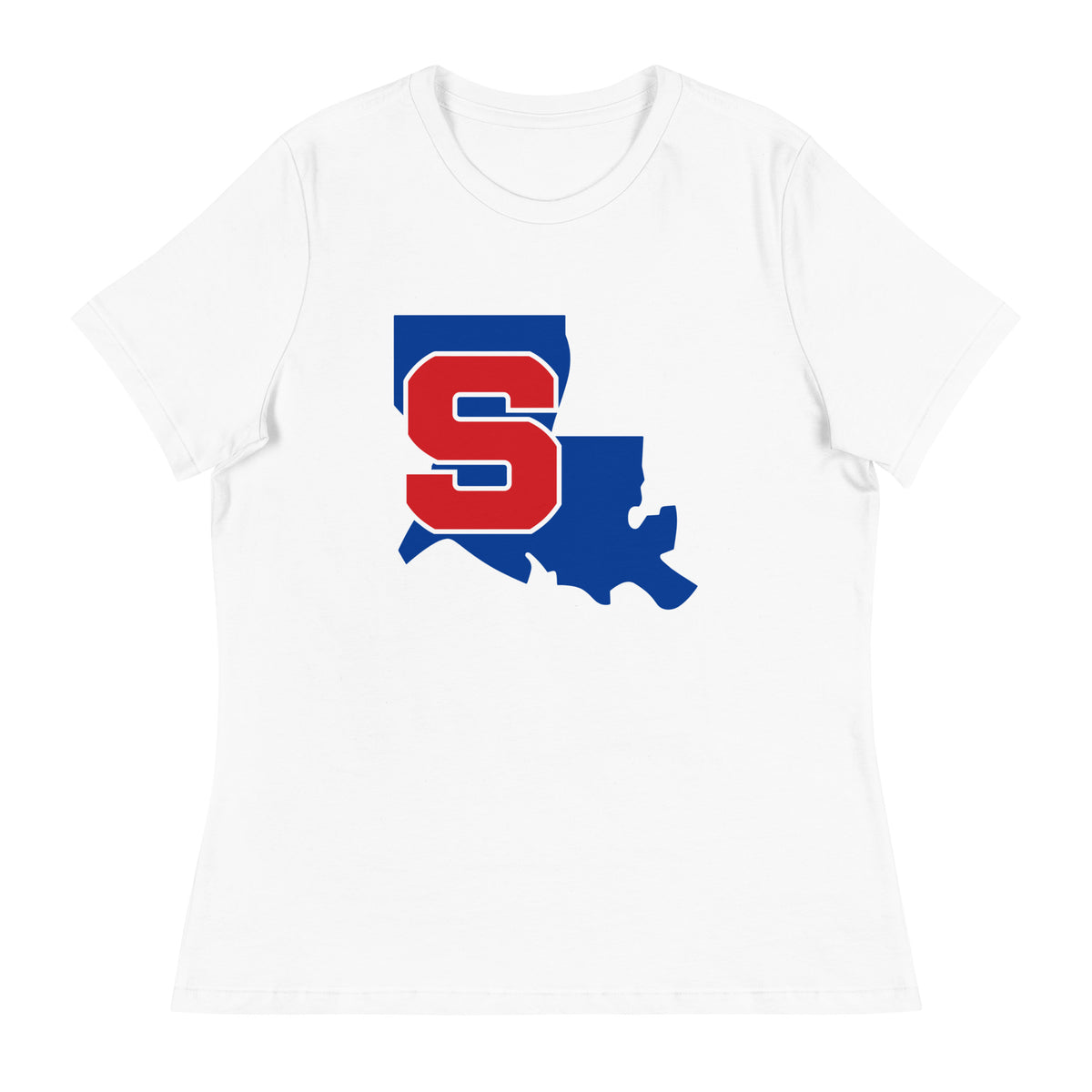 Performance | Women's Relaxed T Shirt | Louisiana Slam Baseball | Crest Logo
