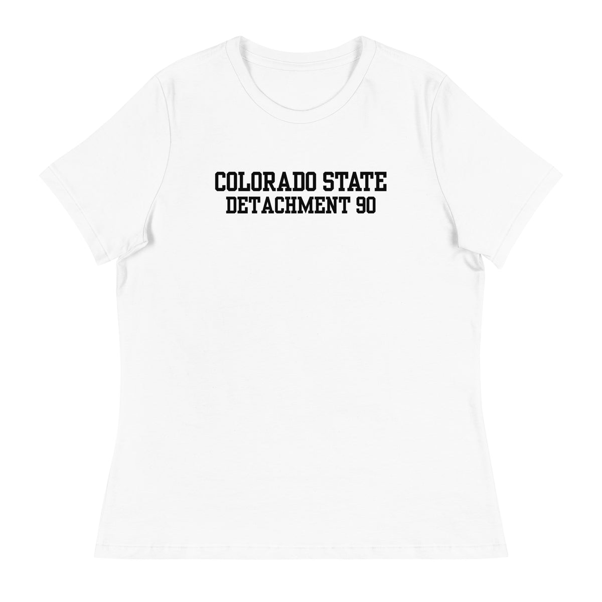Performance | Women's Relaxed T Shirt | Colorado State Detachment 90 | Modern Script Logo