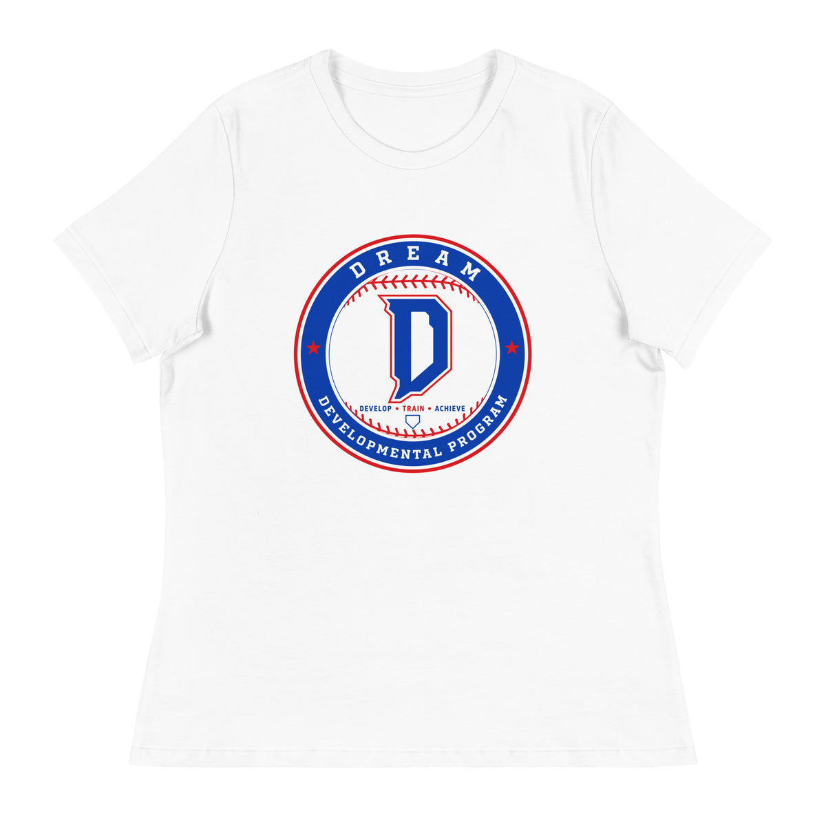 Performance | Women's Relaxed T Shirt | Dream Developmental Program | Badge Logo
