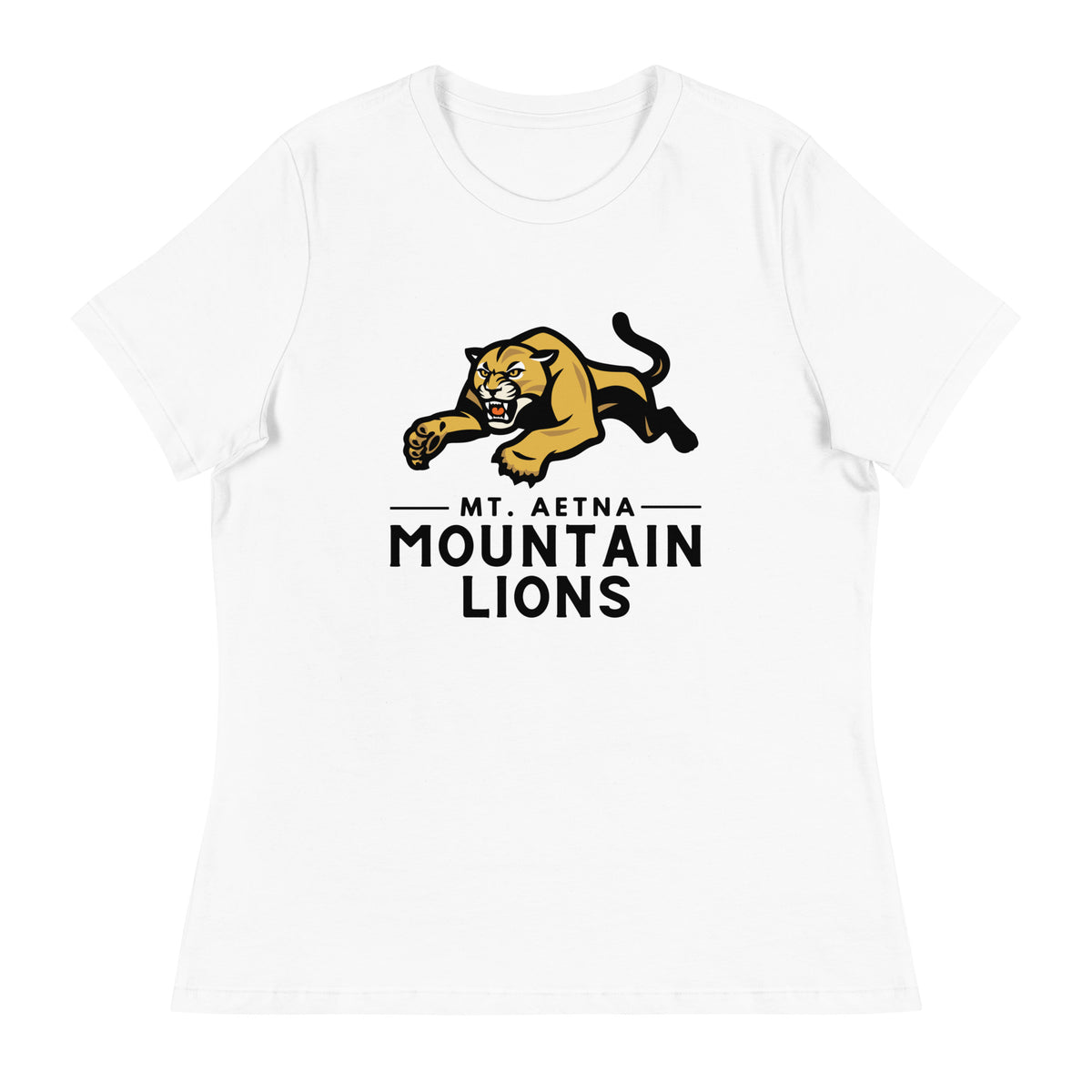 Performance | Women's Relaxed T Shirt | Mt. Aetna Adventist School | Emblem Logo