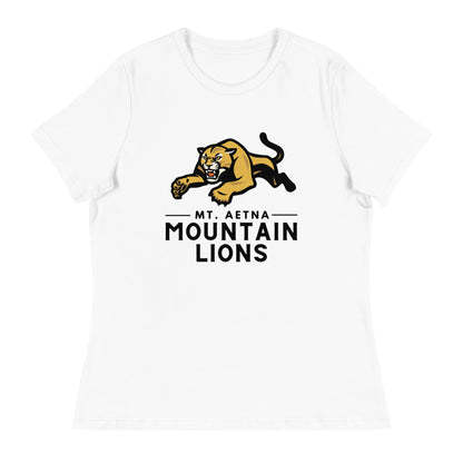 Performance | Women's Relaxed T Shirt | Mt. Aetna Adventist School | Emblem Logo