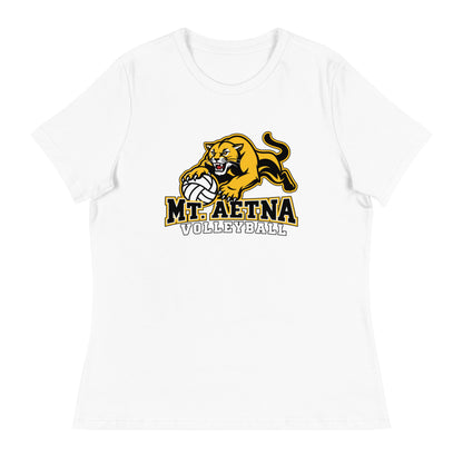 Performance | Women's Relaxed T Shirt | Mt. Aetna Adventist School | Volleyball Apex Logo