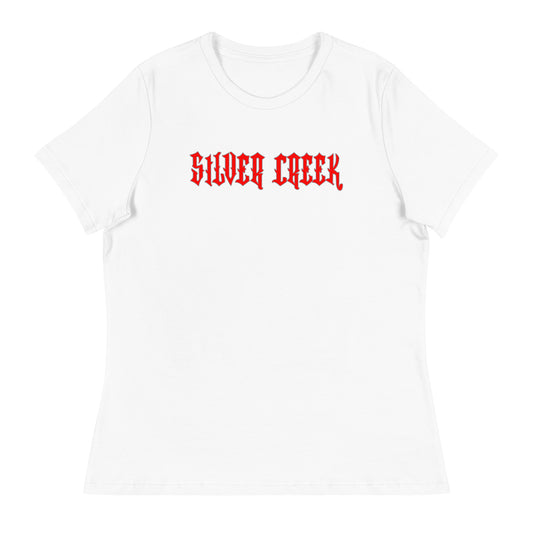 Performance | Women's Relaxed T Shirt | Silver Creek 12U Schreiber | Modern Script Logo