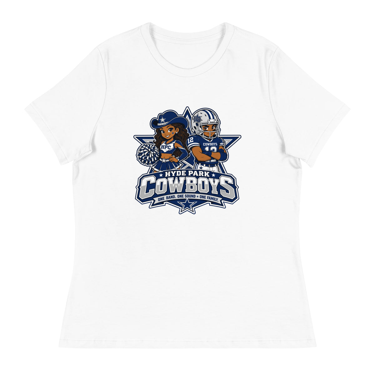 Performance | Women's Relaxed T Shirt | Hyde Park Cowboys | Vanguard Logo