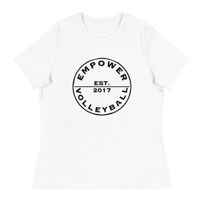 Performance | Women's Relaxed T Shirt | Empower Volleyball Club | Valor Logo