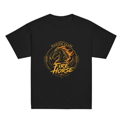 Classic | Youth T Shirt | Fire Horse Masters | Crest Logo