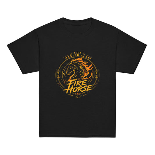 Classic | Youth T Shirt | Fire Horse Masters | Crest Logo