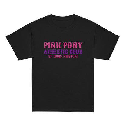 Classic | Youth T Shirt | Pink Pony Athletic Club | Athletic Wordmark Logo