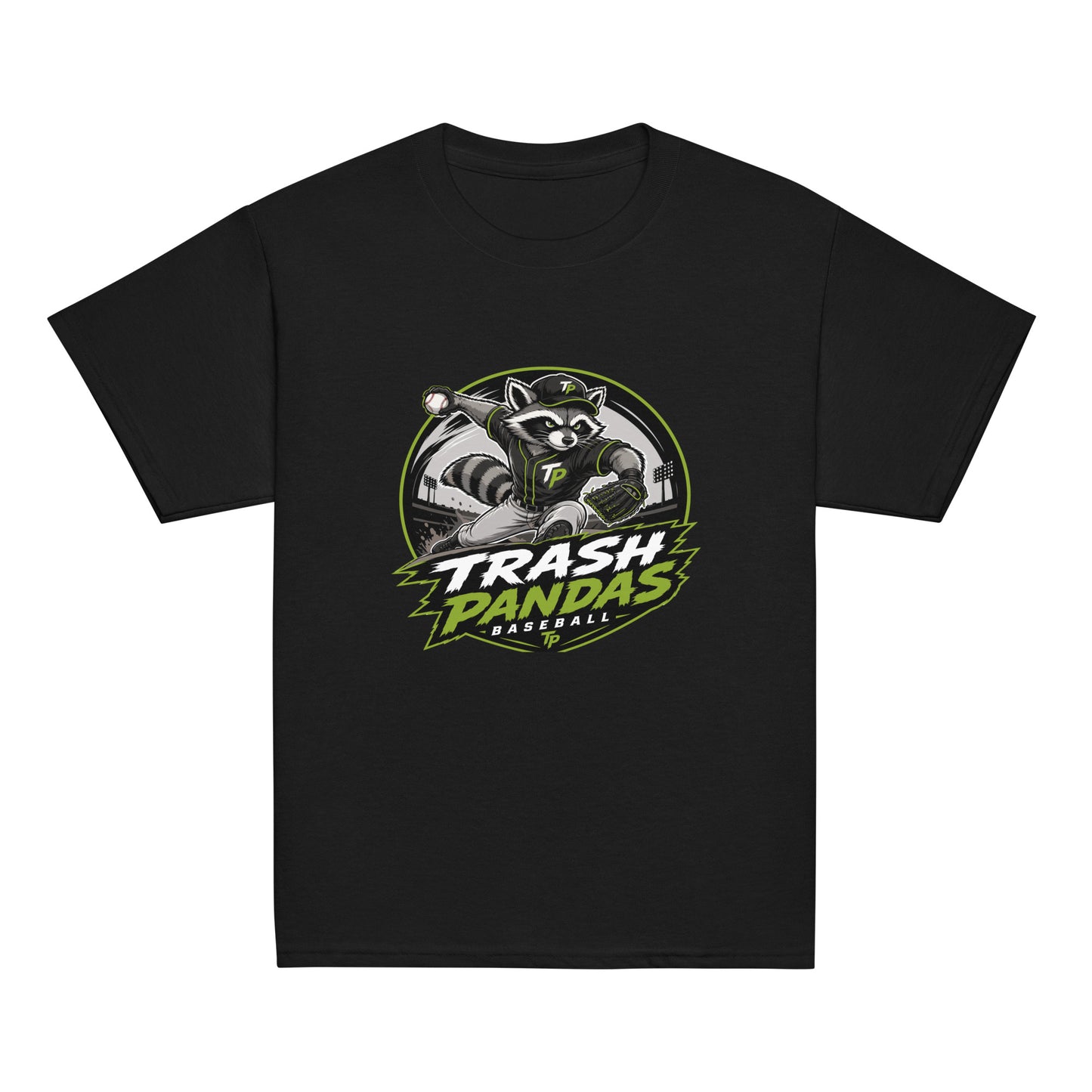 Classic | Youth T Shirt | Trash Pandas Baseball Organization | Vanguard Logo