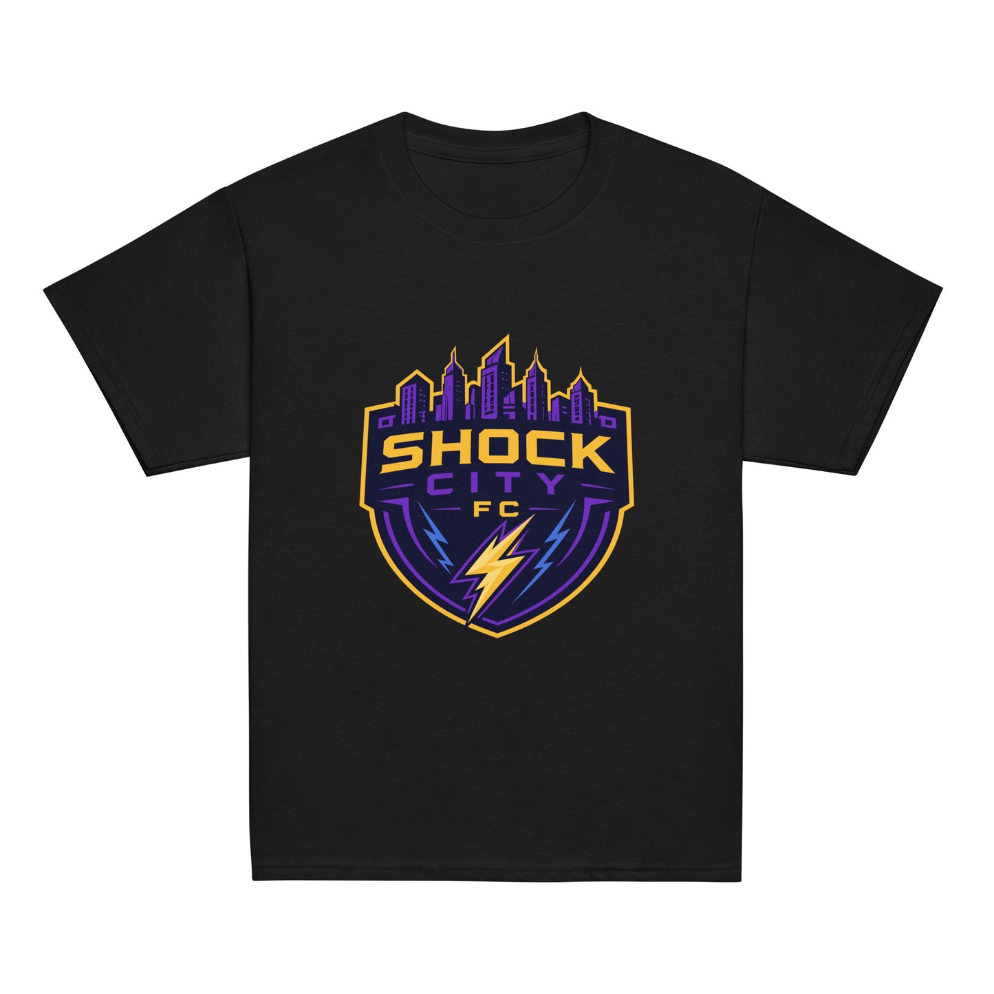 Classic | Youth T Shirt | Shock City FC | Crest Logo