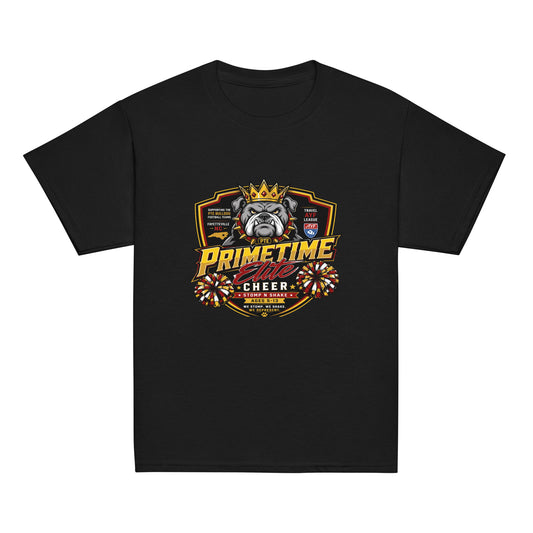 Classic | Youth T Shirt | PTE Bulldog Cheer | Shield Logo