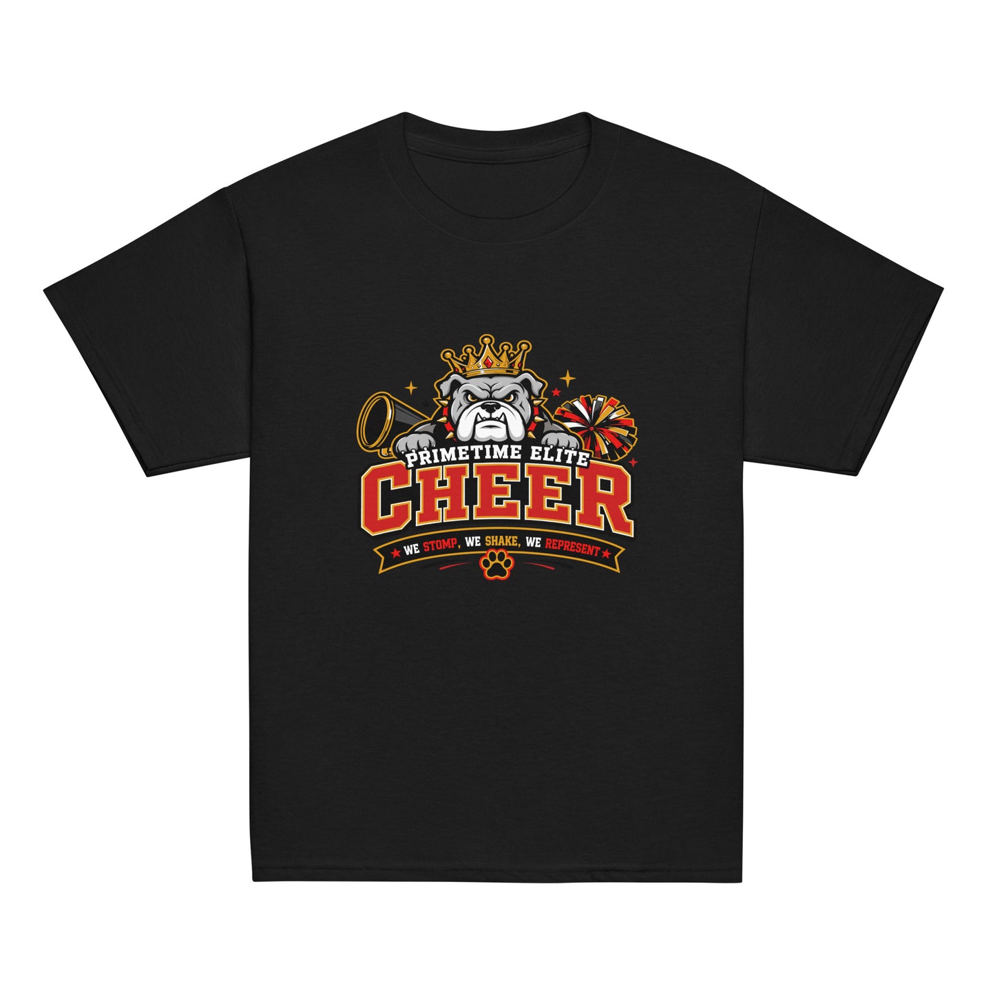 Classic | Youth T Shirt | PTE Bulldog Cheer | Crest Logo