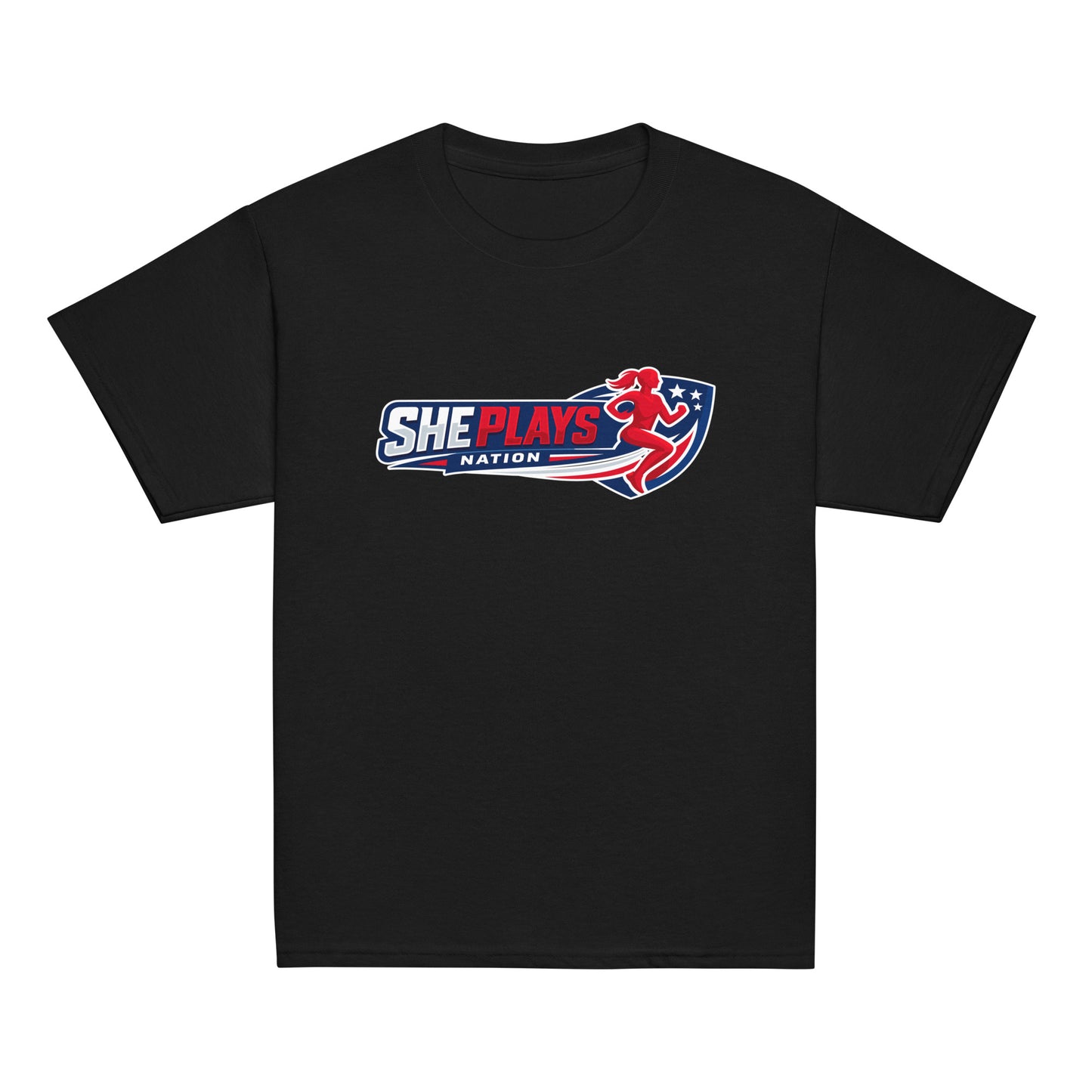 Classic | Youth T Shirt | She Plays Nation | Crest Logo