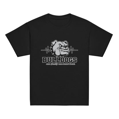 Classic | Youth T Shirt | Celina Recreational Football Black | Bulldogs Crest Logo