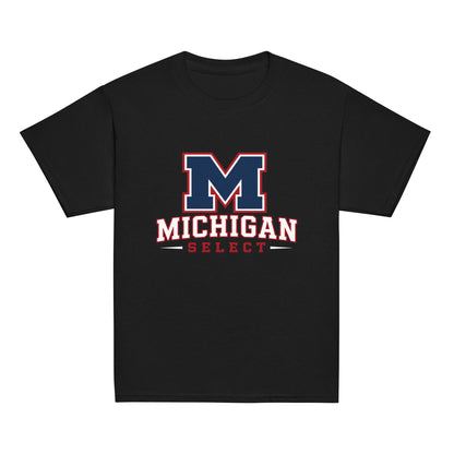 Classic | Youth T Shirt | Michigan Select Baseball | Emblem Logo