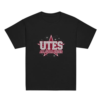 Classic | Youth T Shirt | Utes Allstar Cheer | Crest Logo