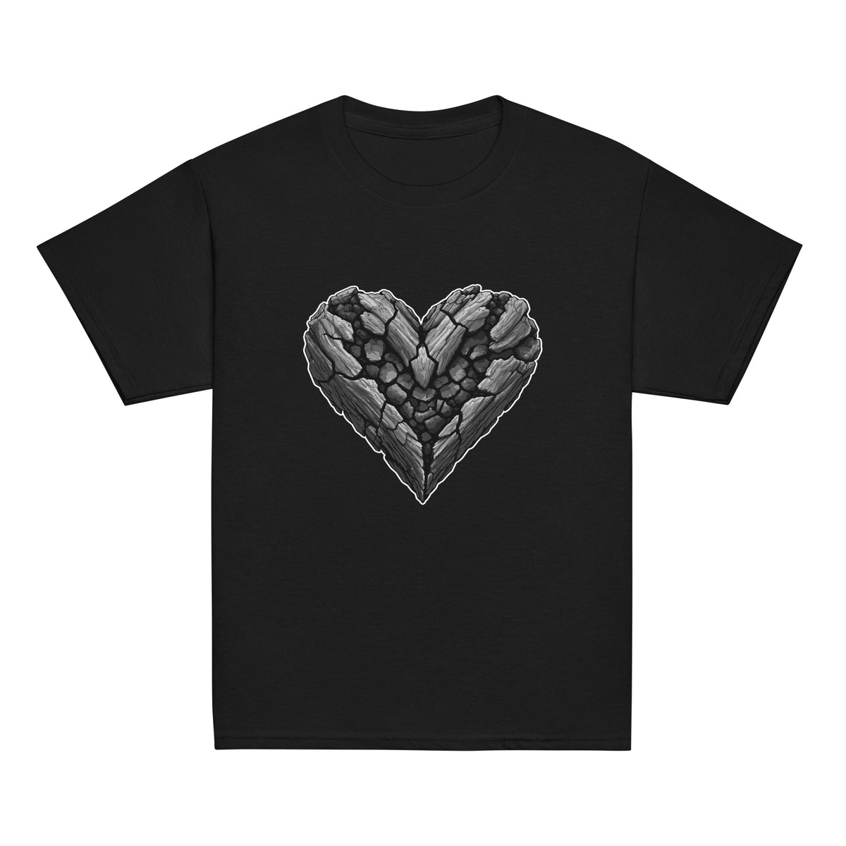 Classic | Youth T Shirt | Obsidian Heartbeat | Emblem Logo