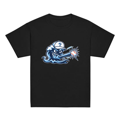 Classic | Youth T Shirt | Long Island Tides Baseball | Mascot Logo