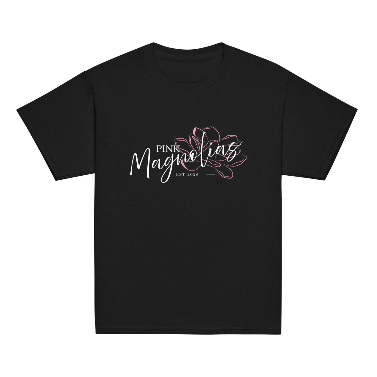 Classic | Youth T Shirt | Pink Magnolias Dance | Modern Script Logo