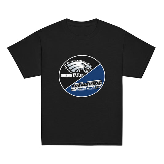 Classic | Youth T Shirt | Edison Eagles/CWA Wrestling | Badge Logo