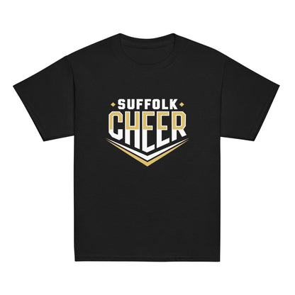 Classic | Youth T Shirt | Suffolk University Cheerleading | Emblem Logo
