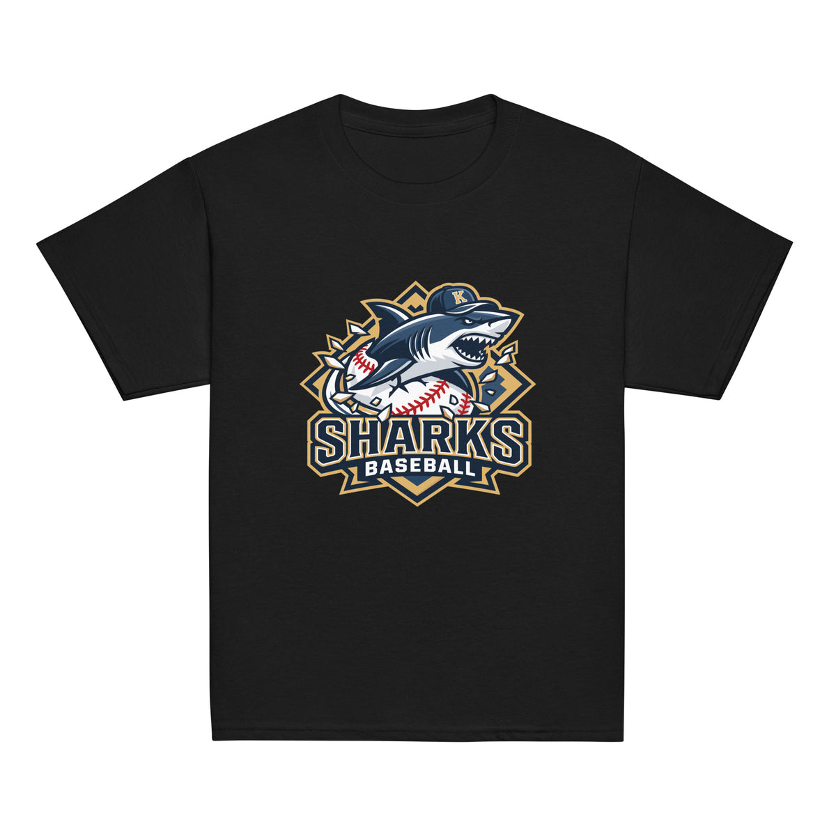 Classic | Youth T Shirt | Sharks Diamond Sports | Valor Logo