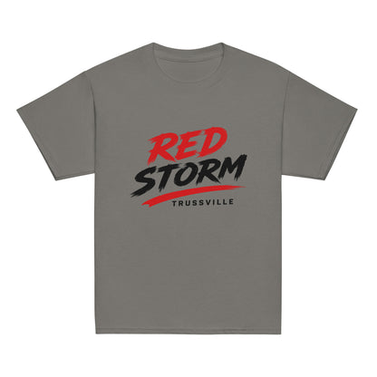 Classic | Youth T Shirt | Red Storm | Modern Script Logo