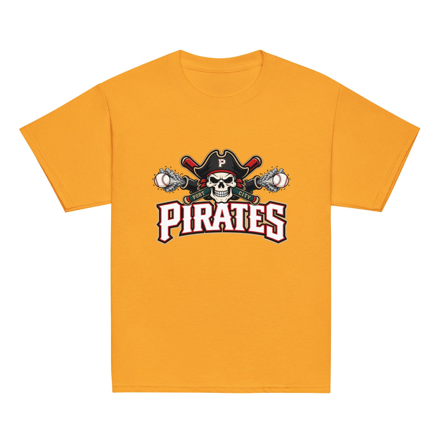 Classic | Youth T Shirt | Port City Pirates | Cannonball Portside Logo