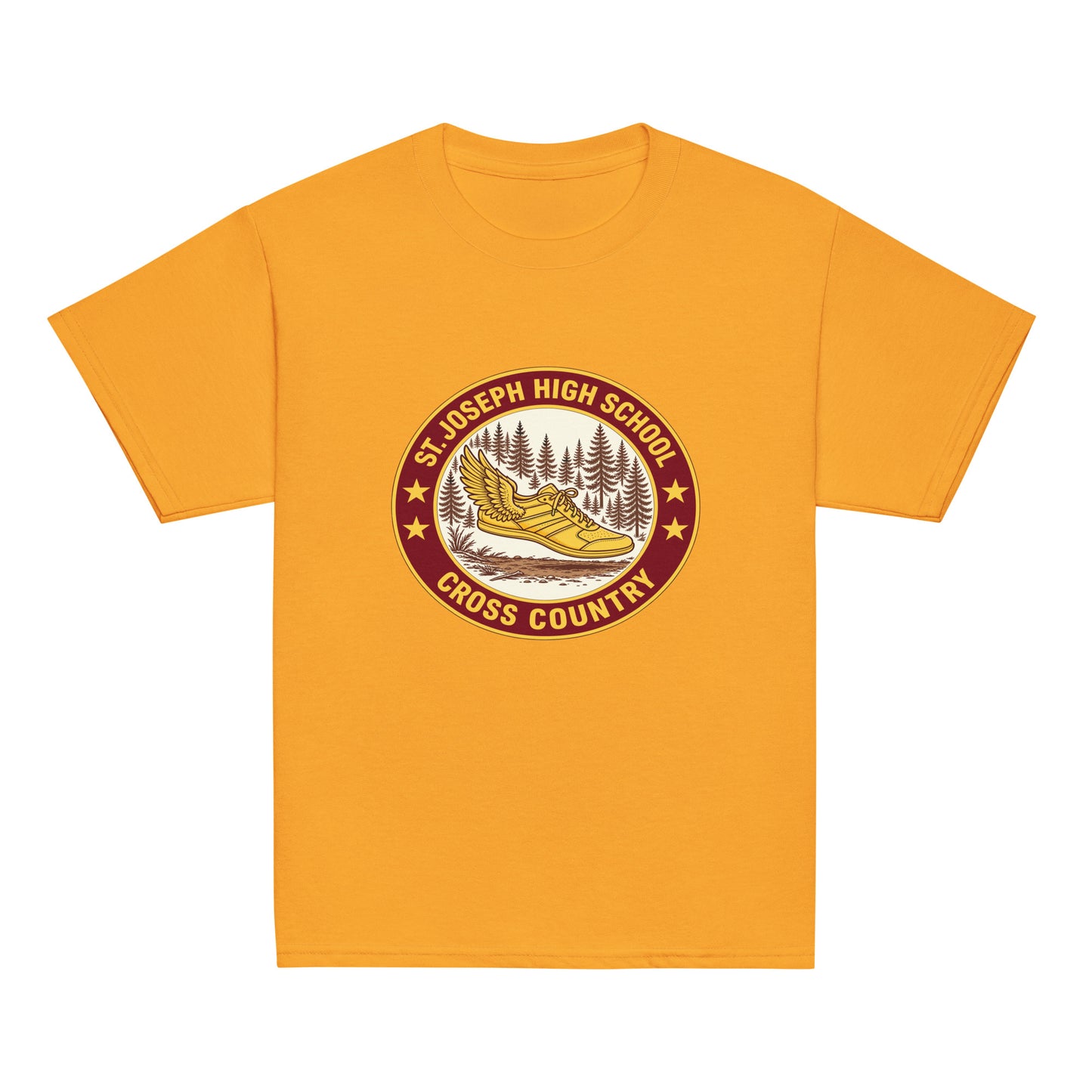 Classic | Youth T Shirt | St. Joseph High School - Cross Country | Badge Logo