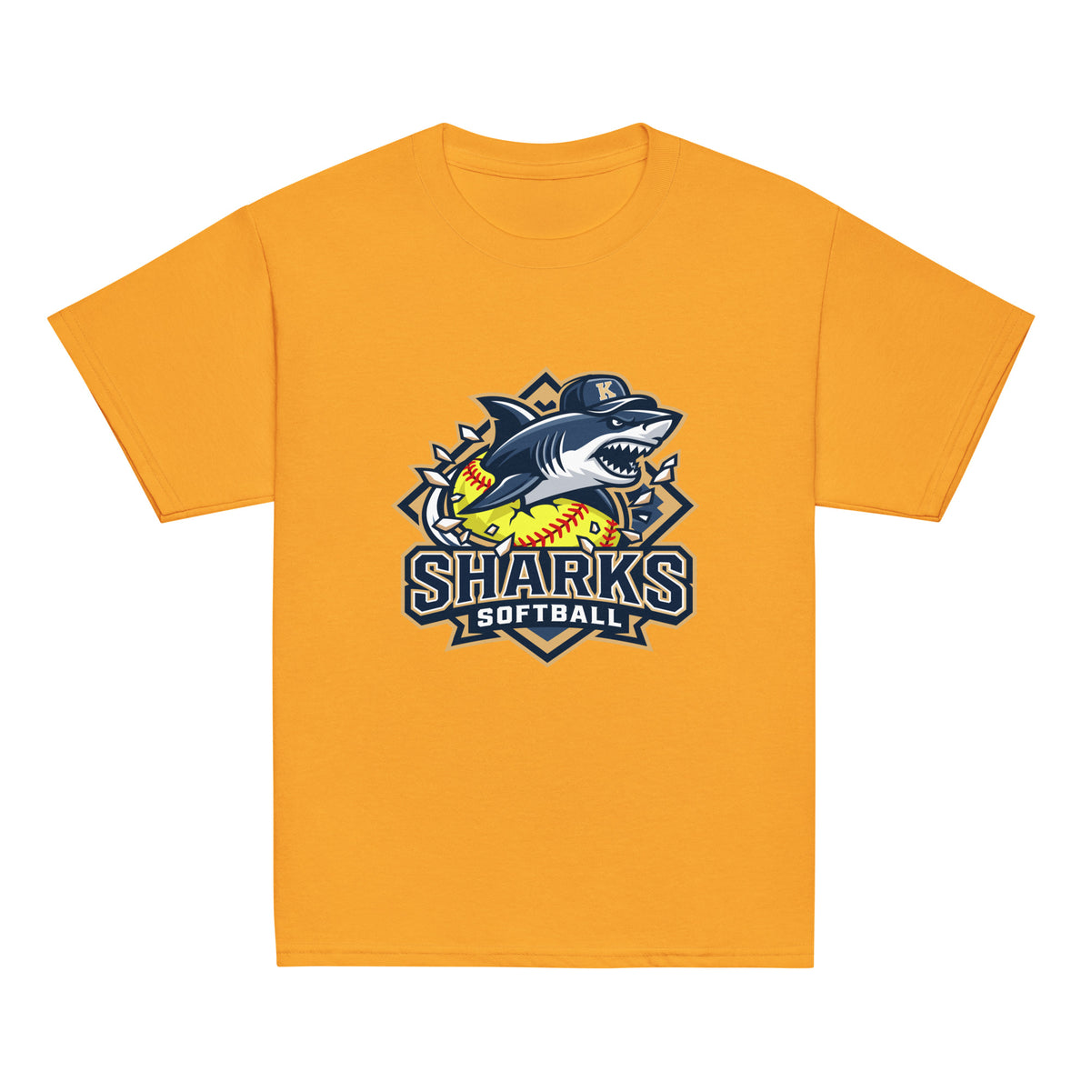 Classic | Youth T Shirt | Sharks Diamond Sports | Crest Logo