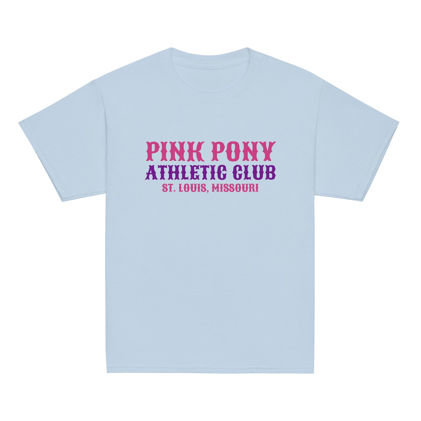 Classic | Youth T Shirt | Pink Pony Athletic Club | Athletic Wordmark Logo
