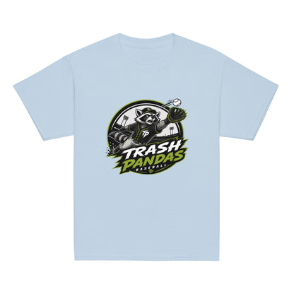 Classic | Youth T Shirt | Trash Pandas Baseball Organization | Emblem Logo