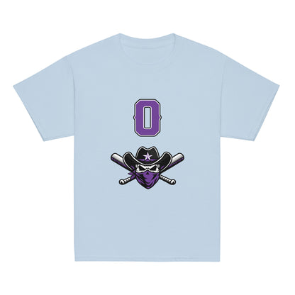 Classic | Youth T Shirt | Carolina Outlaws Baseball | Purple Renegades Logo