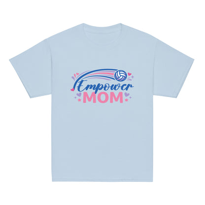 Classic | Youth T Shirt | Empower Volleyball Club | Mom Crest Logo