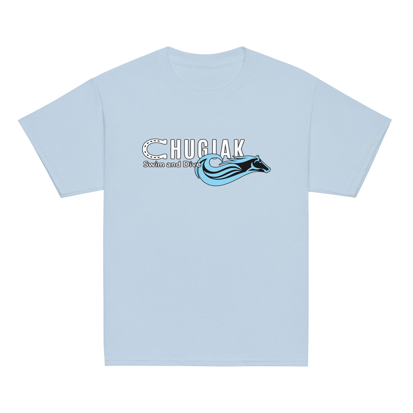 Classic | Youth T Shirt | Chugiak Mustang Swim & Dive | Emblem Logo